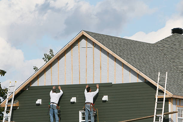 Professional Emergency Siding Repair technician working in Orange, TX